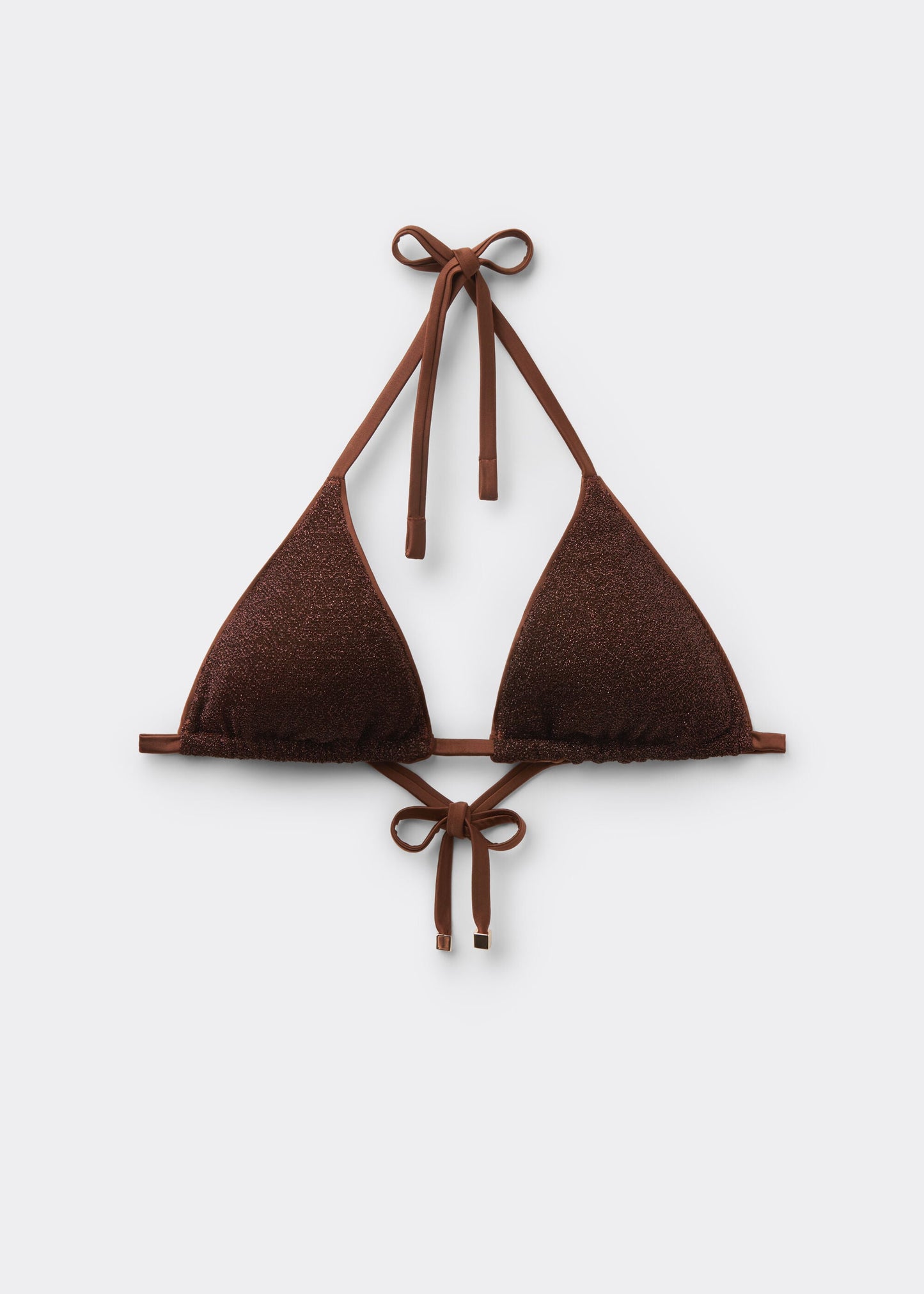 Triangle Bikini Top Metallic Glow
