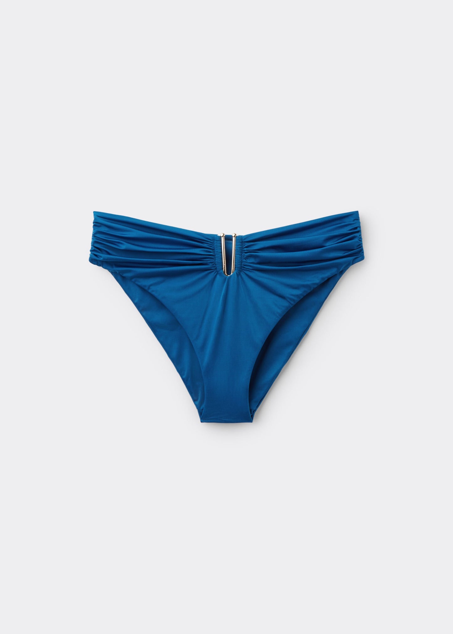 High-Waisted Bikini Bottoms Shiny Satin
