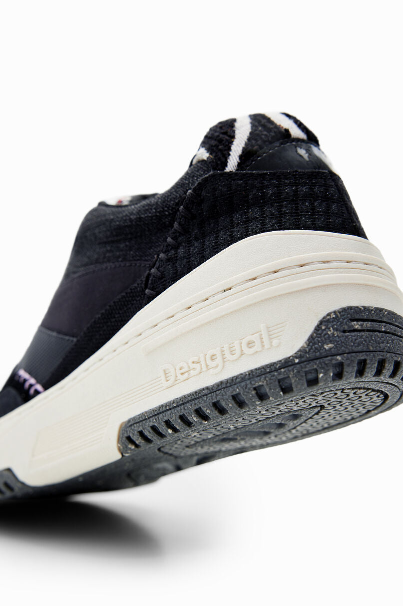 Retro chunky patchwork sneakers