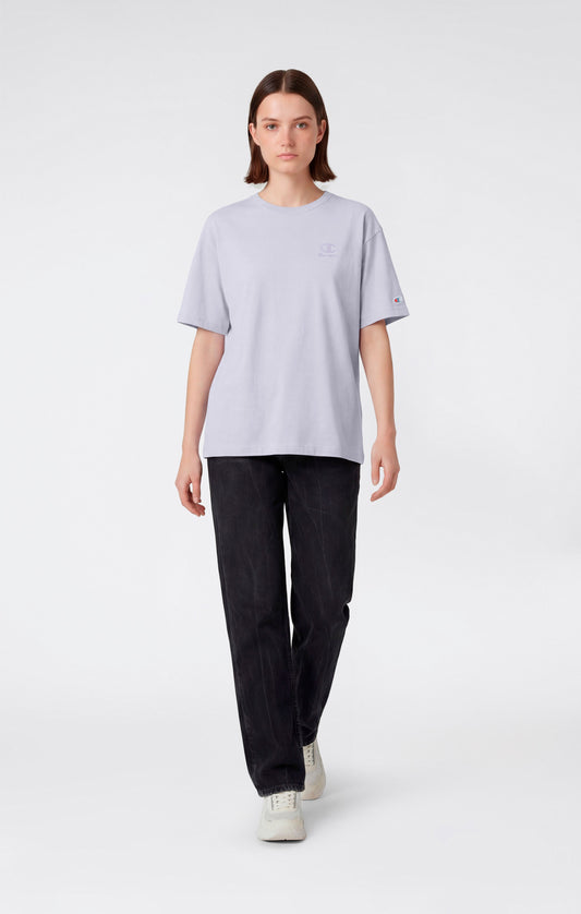 Women's Washed Effect Crewneck T-Shirt Icons