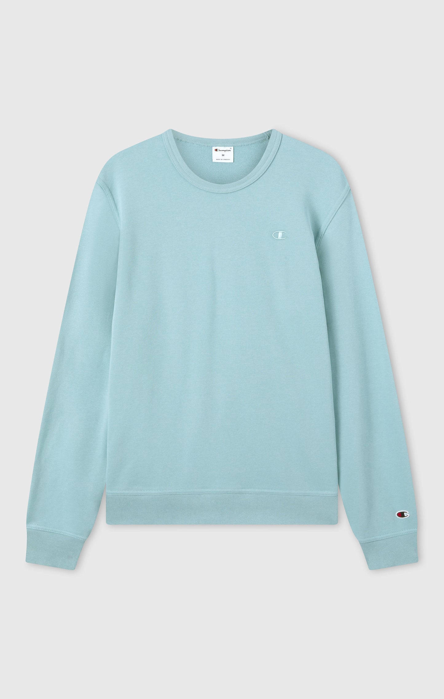 Herren-Sweatshirt aus leichtem Material mit tonaler Logostickerei