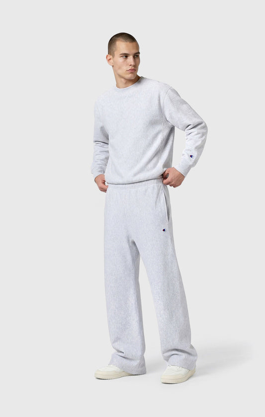 Herren-Rundhalspullover Reverse Weave, leicht