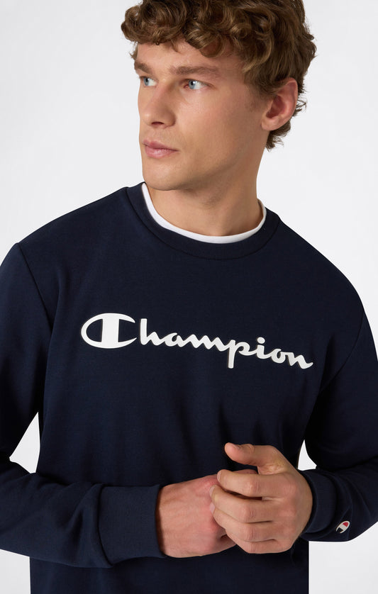 Herren-Sweatshirt mit Rundhalsausschnitt und Maxi-Logoprint