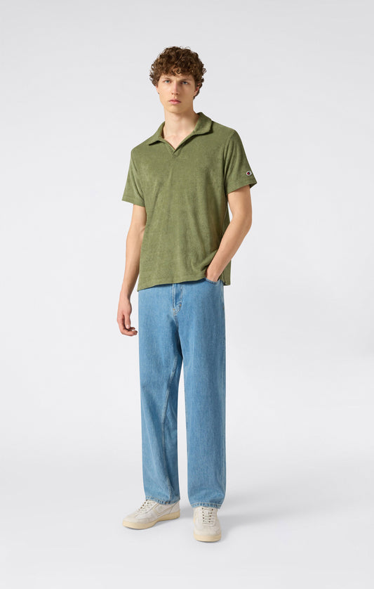 Men's Towel Terry Polo Shirt