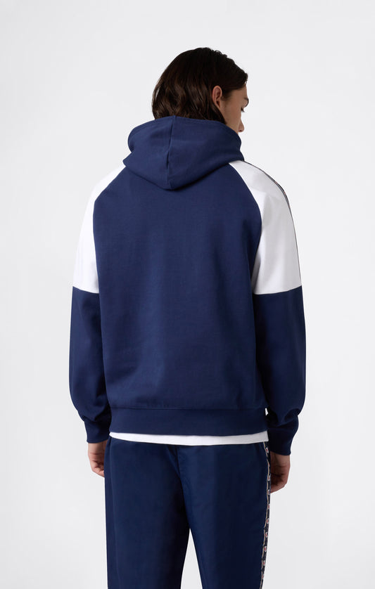Men's Interlock Tape Logo Hooded Sweatshirt