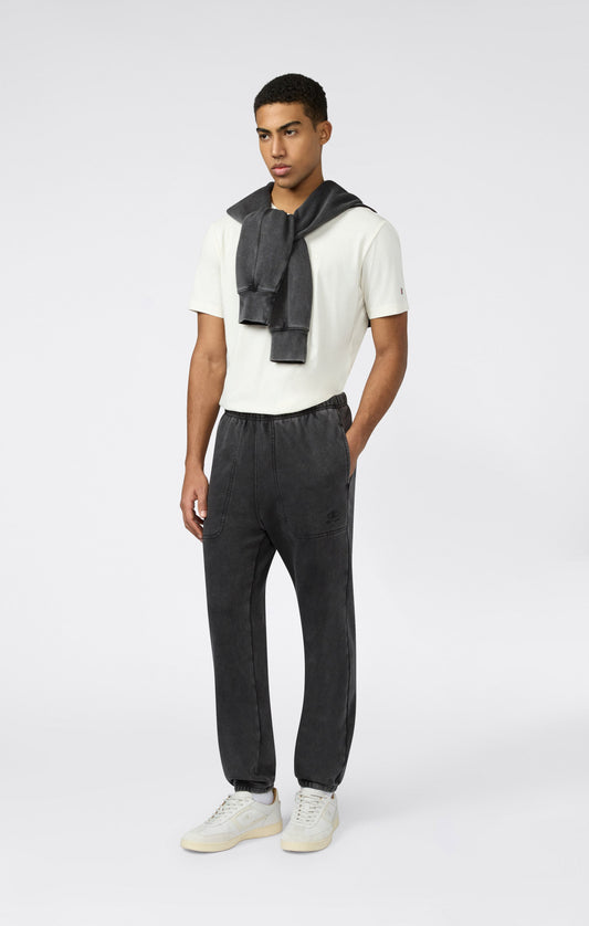 Herren-Hose mit Gummizug und Used-Effekt-Icons