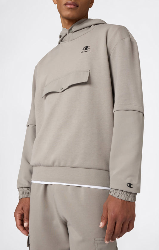 Herren C-Tech Materialmix Kapuzen-Sweatshirt