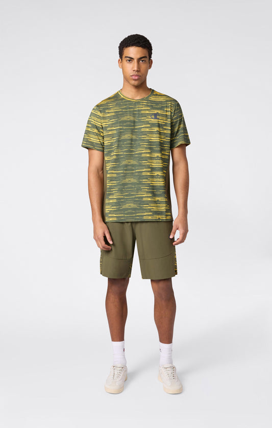 Trainings-T-Shirt mit Allover-Print und schnelltrocknendem Material für Herren