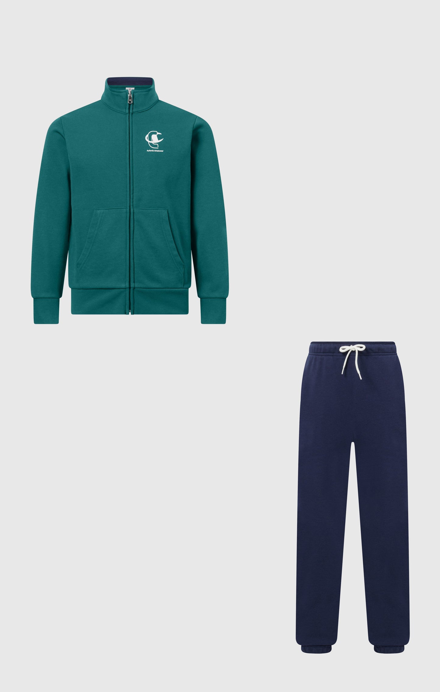 Jungen Trainingsanzug mit durchgehendem Reißverschluss, Sweatshirt und Hose mit Grafik