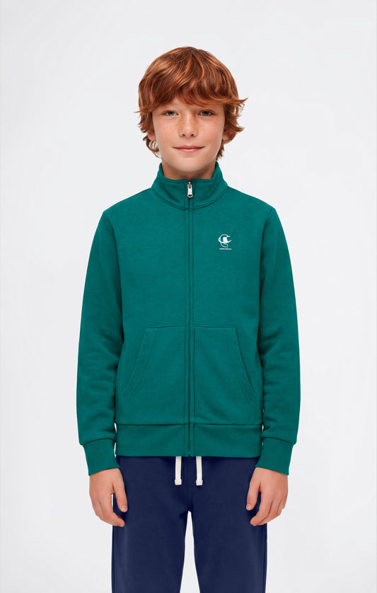 Jungen Trainingsanzug mit durchgehendem Reißverschluss, Sweatshirt und Hose mit Grafik