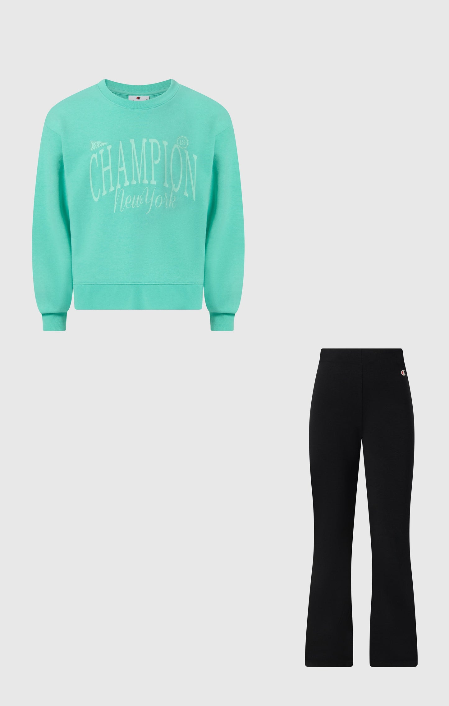 Mädchen Trainingsanzug mit Rundhals-Sweatshirt und Hose mit Grafik