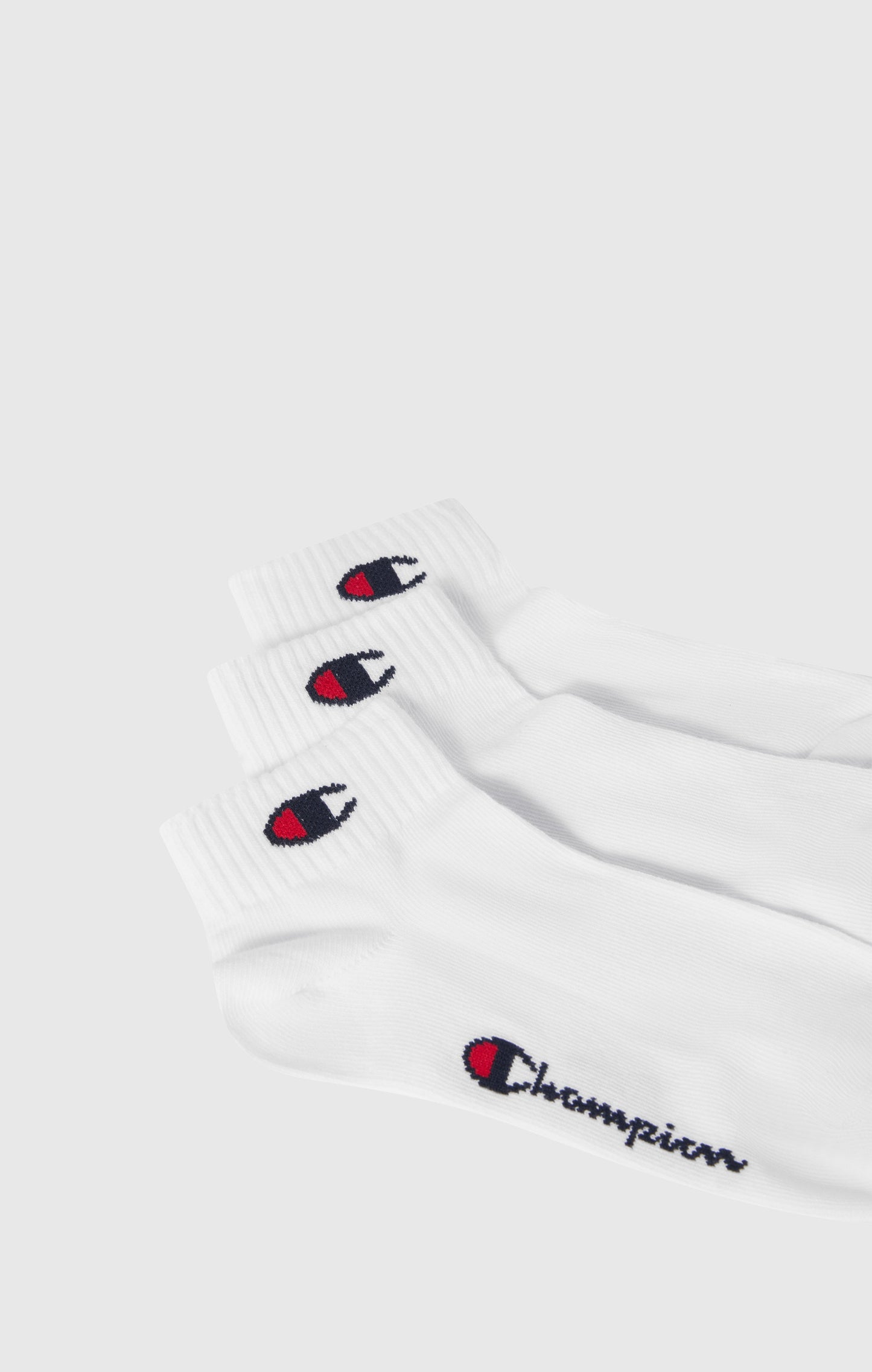 3er-Pack Quarter Socken für Kinder mit Schriftzug-Logo und C