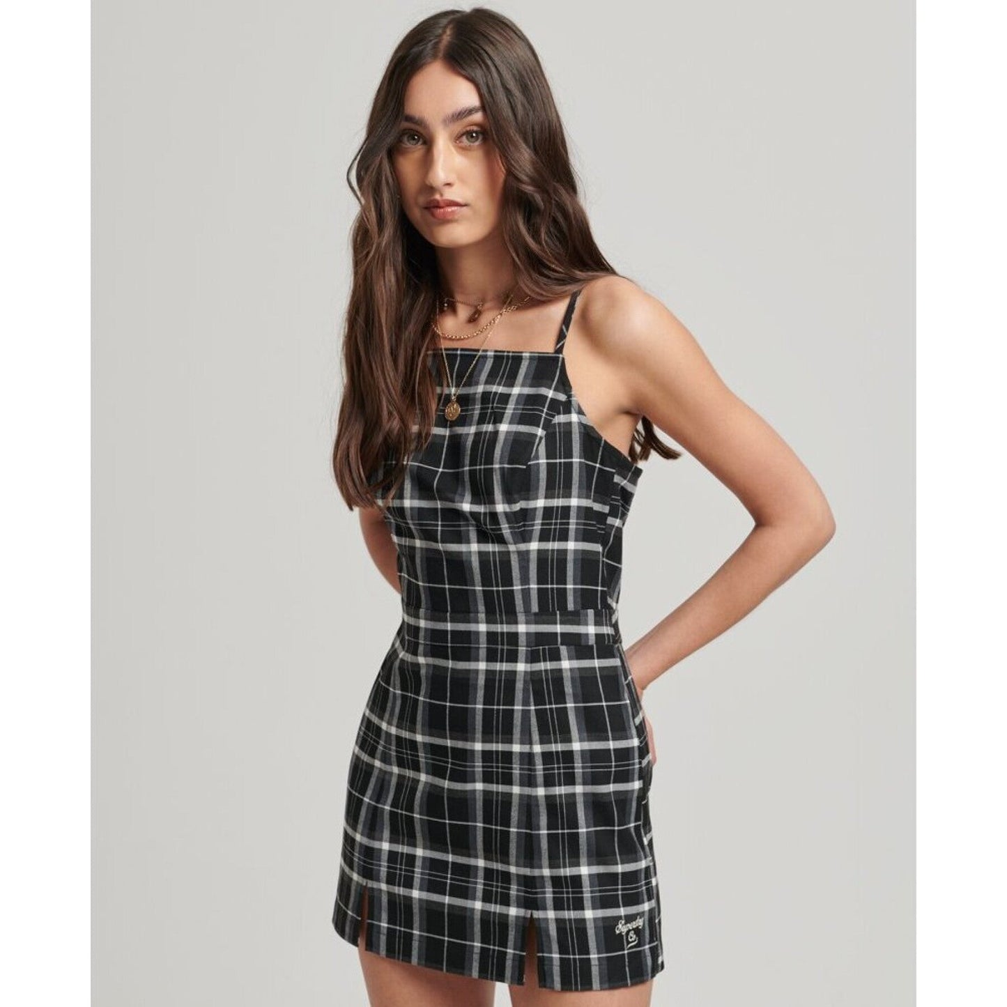 Vintage Check Cami Mini Dress