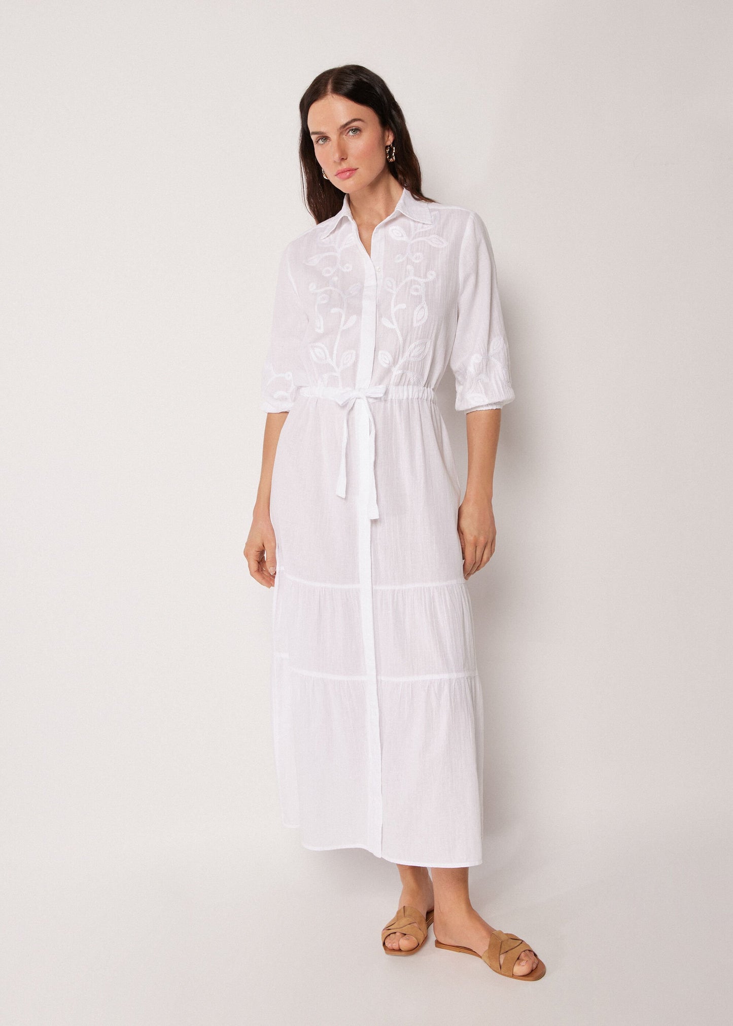 Embroidered Maxi Dress