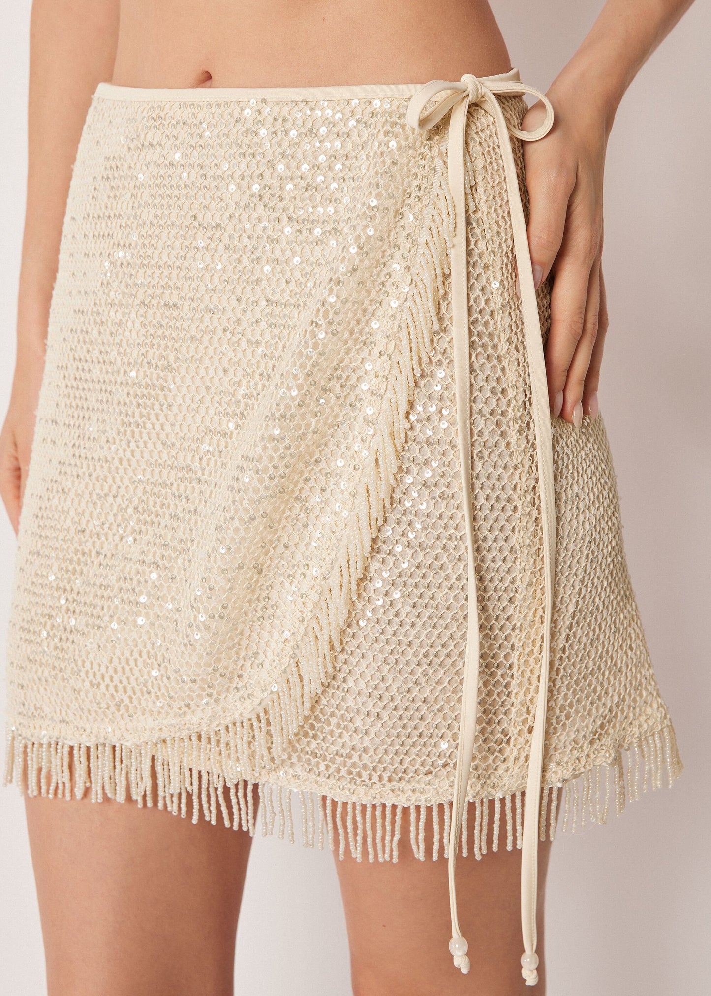 Sequin Net Skirt