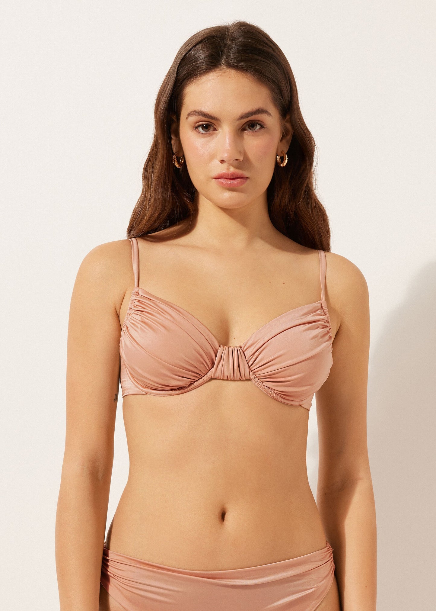 Satin Satin Bikini Top