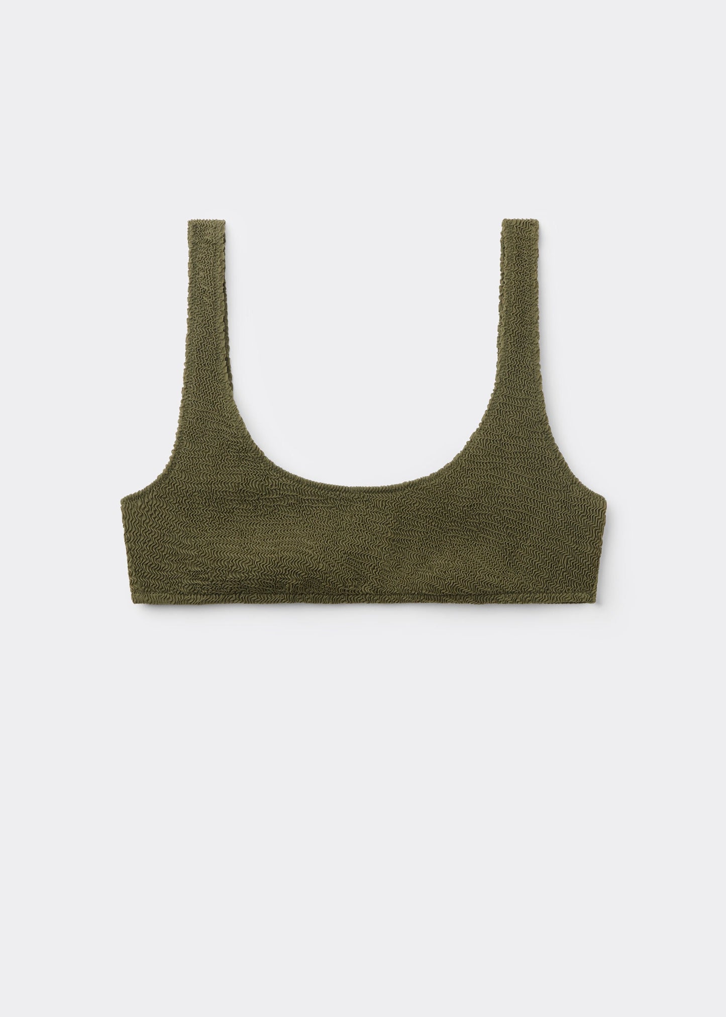 Brassiere Bikini Top Crinkle Waves