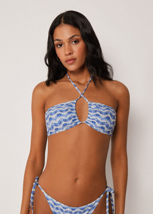 Bandeau Bikini Top Water Reflection