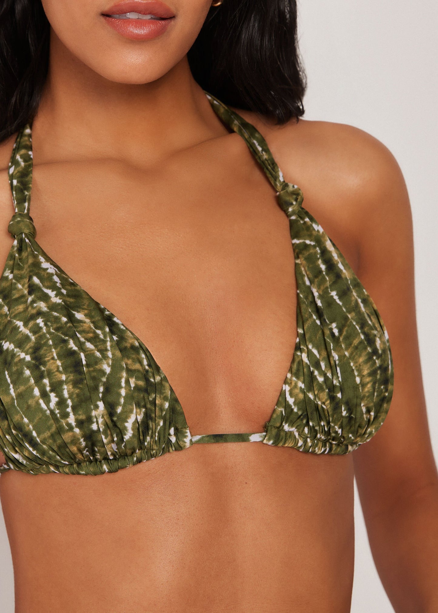 Triangle Bikini Top Natural Tie-Dye