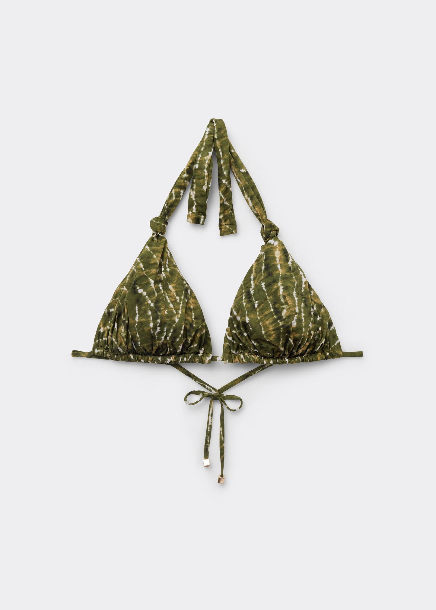 Triangle Bikini Top Natural Tie-Dye