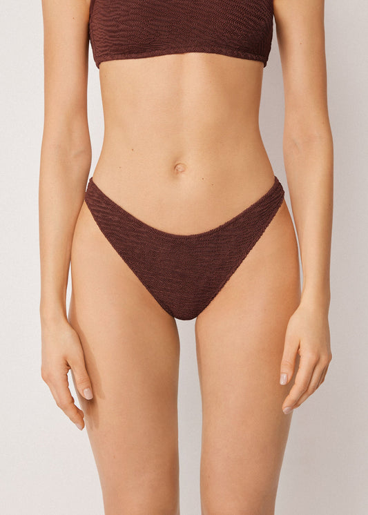 Brazilian Bikini Bottoms Crinkle Waves