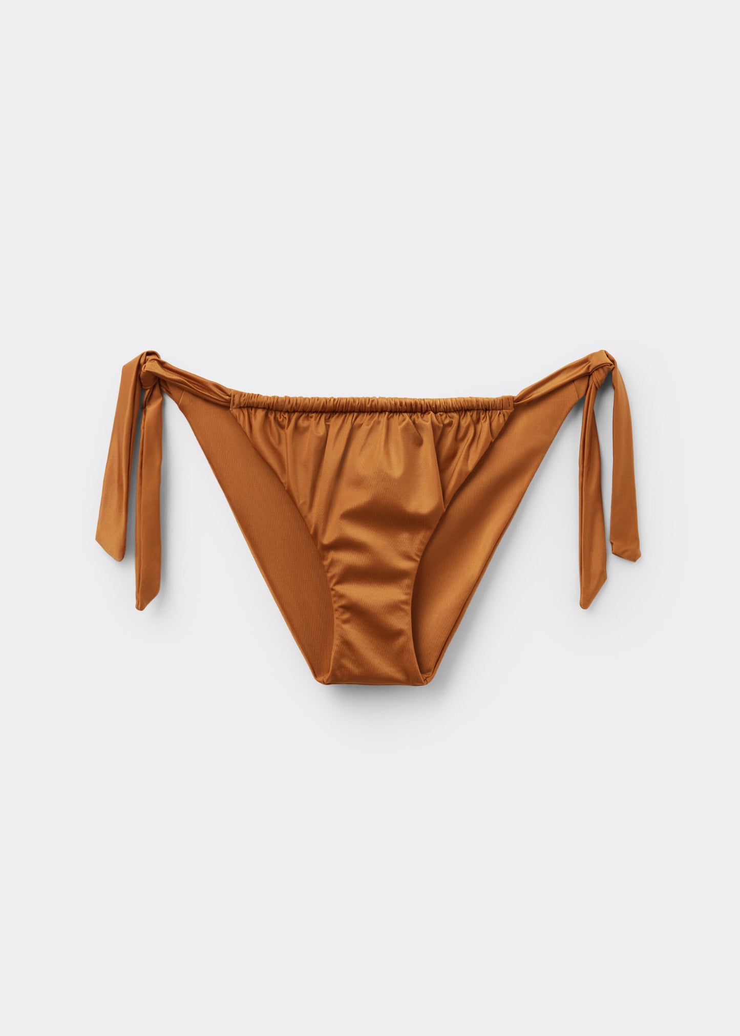 Bikini Briefs with Side Ties Shiny Satin