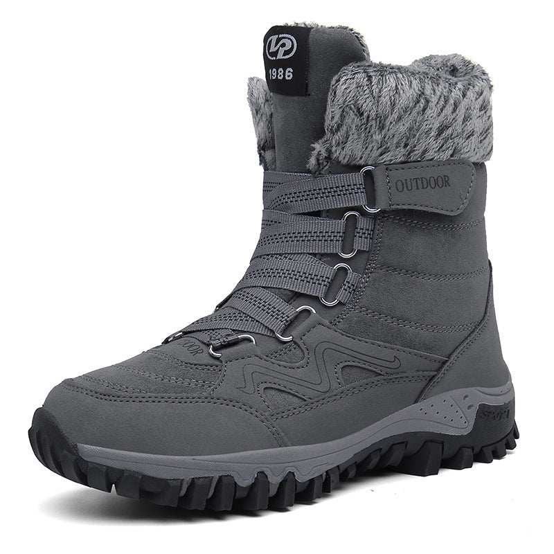(Zeitlich begrenztes 49% Rabatt-Event) Orthopädische Herren-Schneestiefel mit breiter Zehenpartie und Fußgewölbeunterstützung, rutschfeste, wasserdichte, kältewarme Wanderstiefel