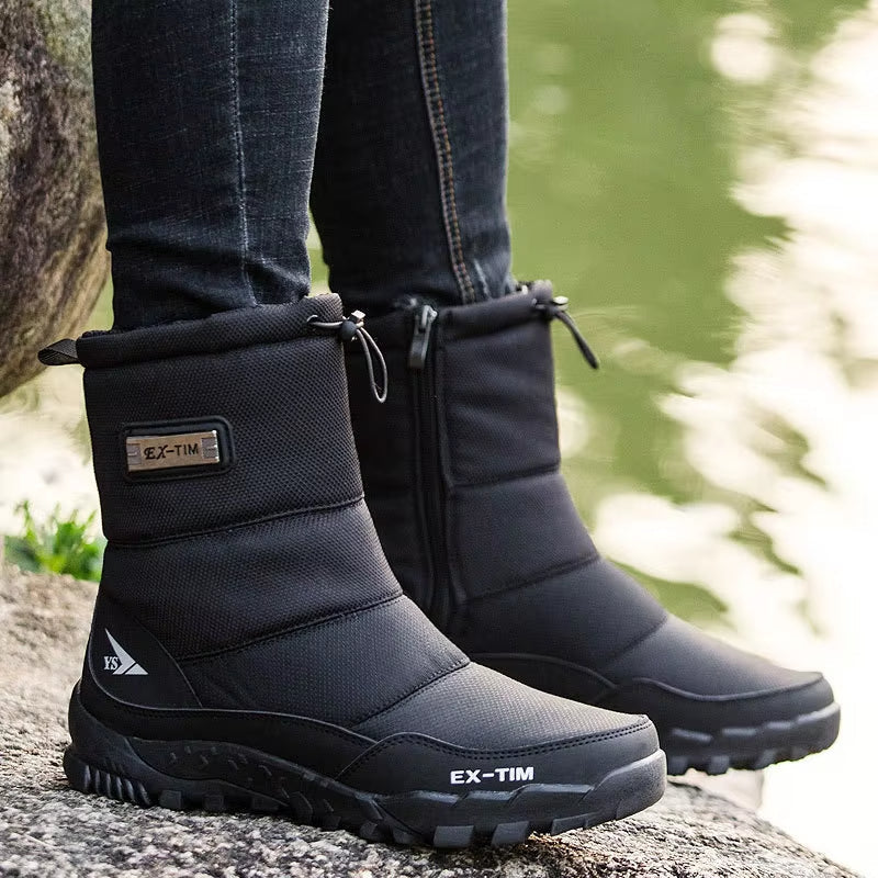 (Zeitlich begrenzter Rabatt von 70 %) Herren-Orthopädie-Knöchelunterstützung Fußgewölbeunterstützung Schneestiefel Wasserdicht Rutschfest Warm & Leichte Wanderstiefel