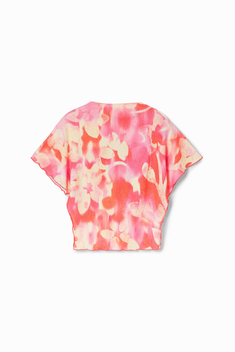 Floral textured blouse