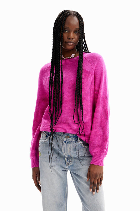 Plain sheer pullover