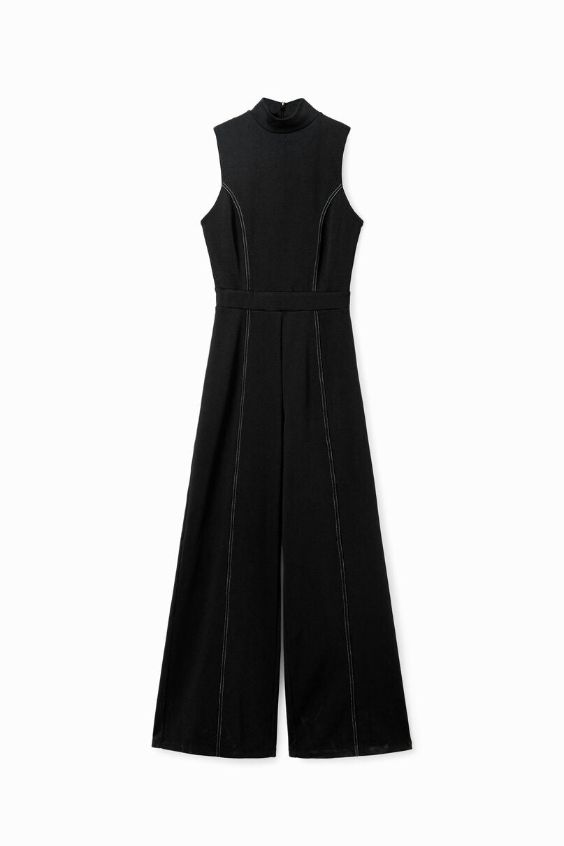 Culotte jumpsuit with stitching