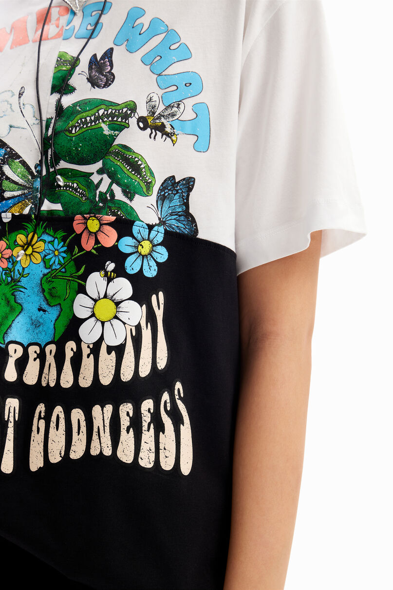 Retro patchwork T-shirt