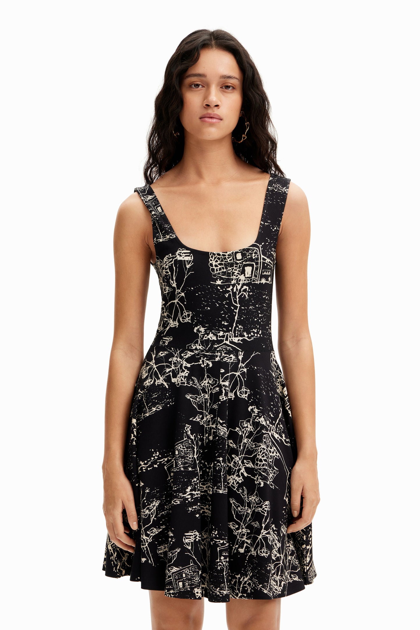 Strappy skater dress