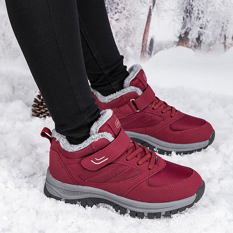 Snowy Villia Rutschfeste Ankle Boots aus Leder
