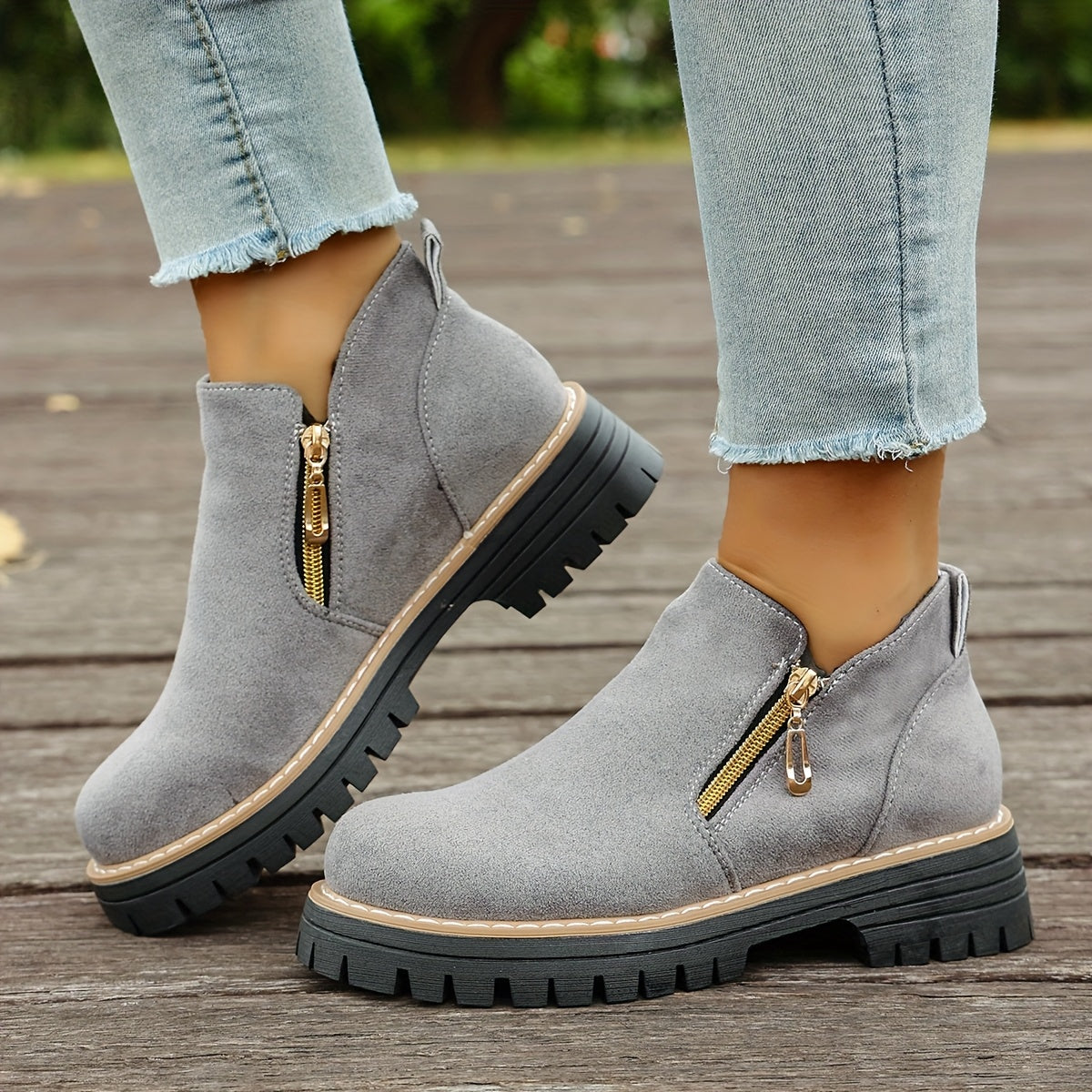 🔥Letzter Tag Promotion 50% RABATT - Plateau-Stiefeletten für Damen