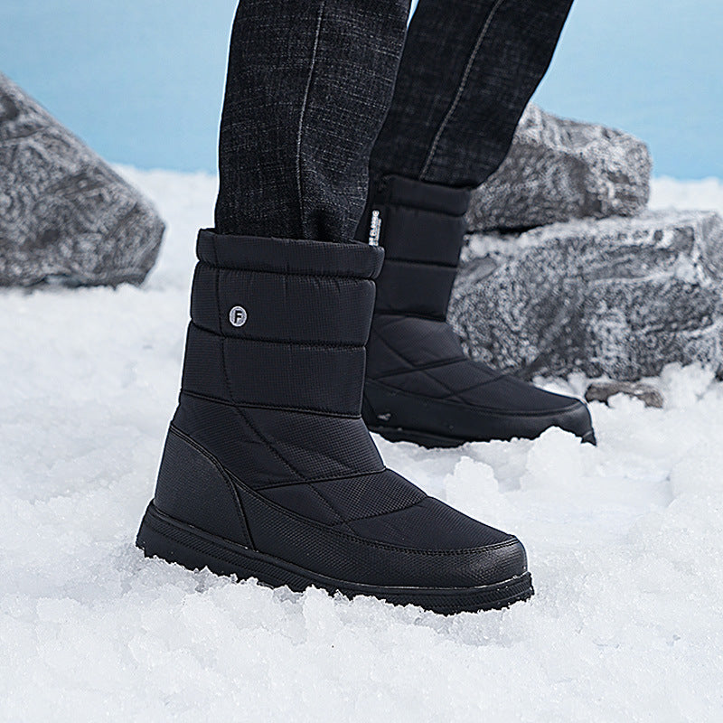(Zeitlich begrenztes 70% Rabatt-Event) Herren 2024 Winter Neuer Stil Warme Wasserdichte Rutschfeste Stichfeste One-Step Schneestiefel Orthopädische Knöchelunterstützung Breite Zehen-Fußgewölbestütze Wanderstiefel