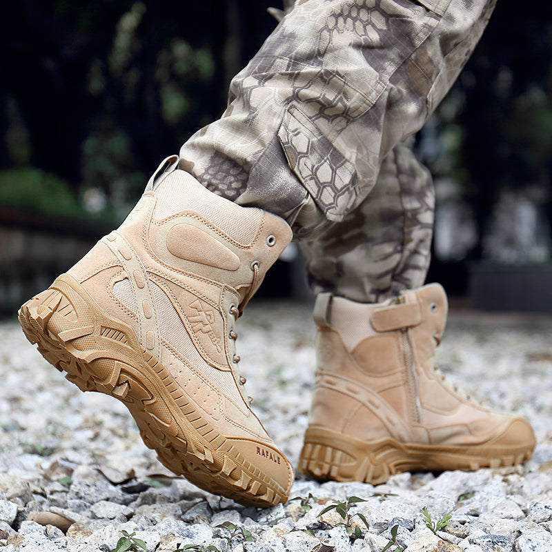 (🛒BLACK FRIDAY SPECIAL-70%OFF)Men's  Winter Anti-Puncture Wide Toe Combat Boots Waterproof Non-Slip Orthopedic Support Work Boots