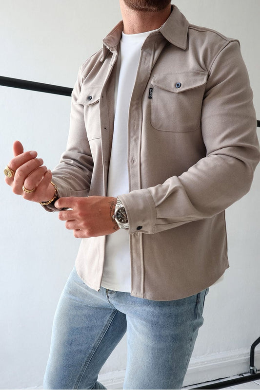 Herren Hemdjacke mit Knöpfen (2 kaufen, kostenloser Versand)