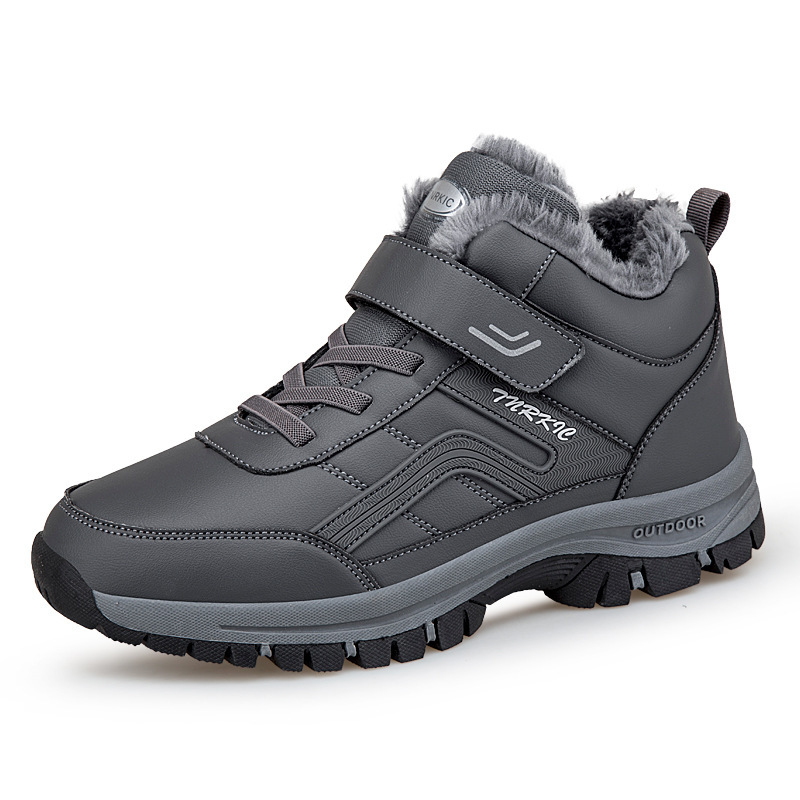 (Begrenzte Zeit 49% Rabattaktion) Herren Winter Warme Orthopädische Wander-Schneestiefel Wasserdicht Rutschfest Breite Zehenkappe Fußgewölbestütze Arbeitsstiefel