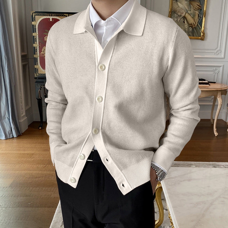 Hot Sale  50% OFFMen's Lapel Knitted Cardigan
