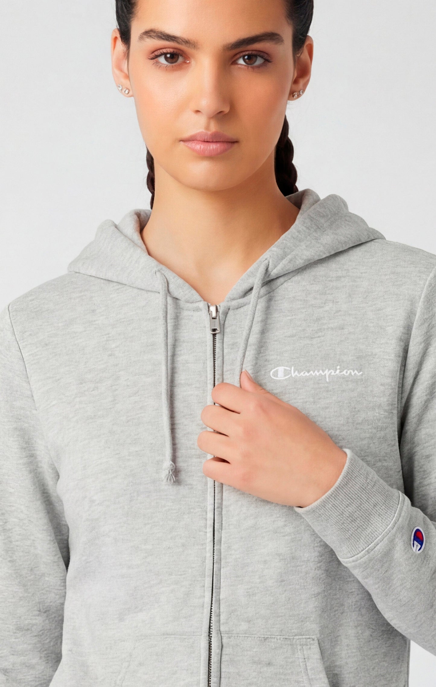 Damen-Kapuzenjacke mit Reißverschluss – Symbole