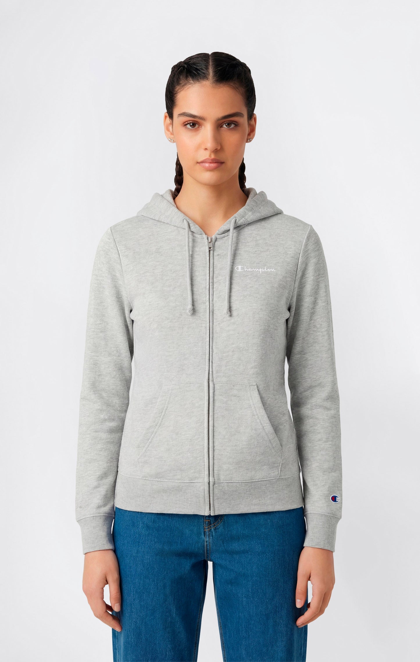Damen-Kapuzenjacke mit Reißverschluss – Symbole