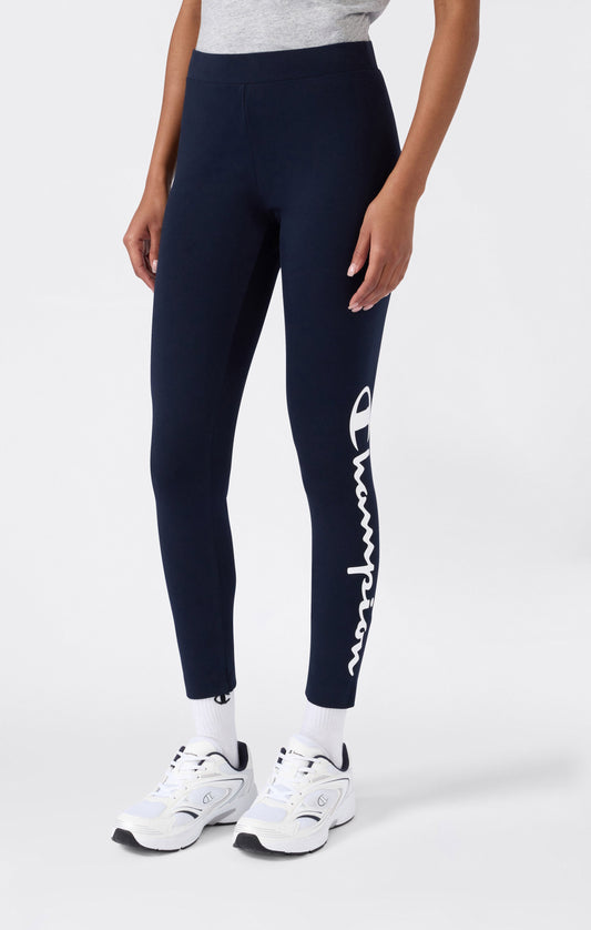 Damen Crop Leggings Script Logo