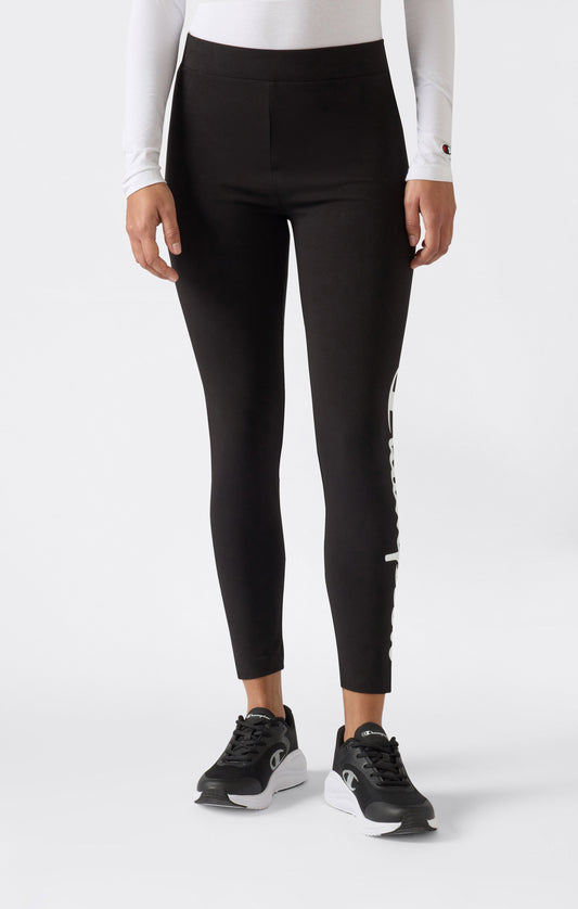 Damen Crop Leggings Script Logo