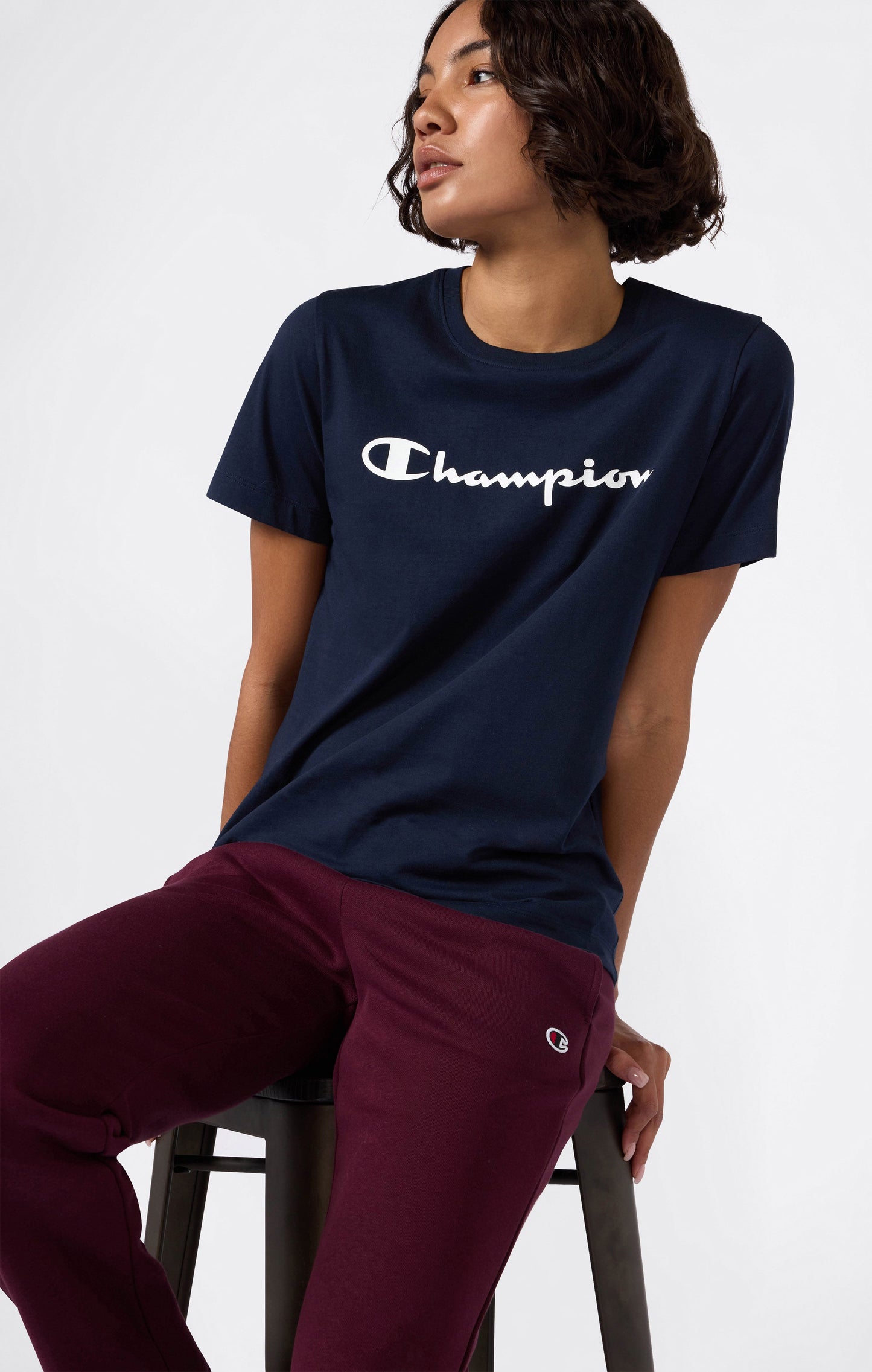Damen T-Shirt mit Skript-Logo