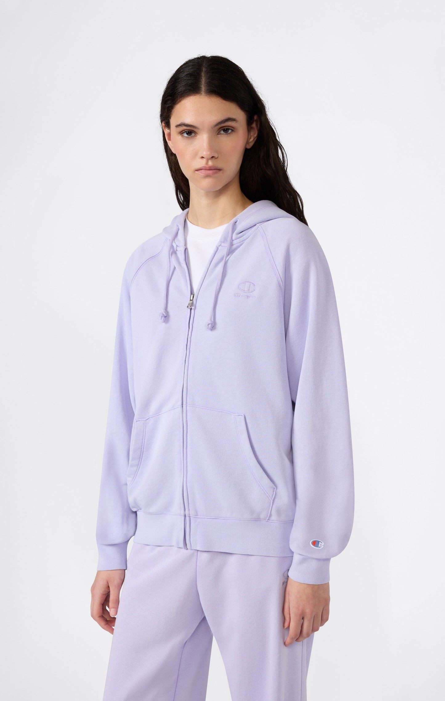 Damen-Kapuzenjacke mit durchgehendem Reißverschluss „Icons“ im Used-Look