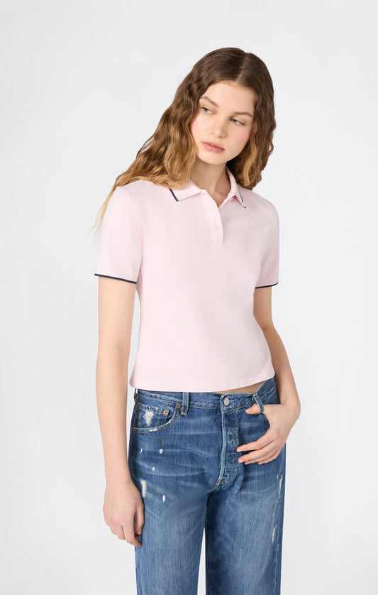 Kurzes Poloshirt für Damen