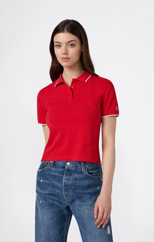 Kurzes Poloshirt für Damen