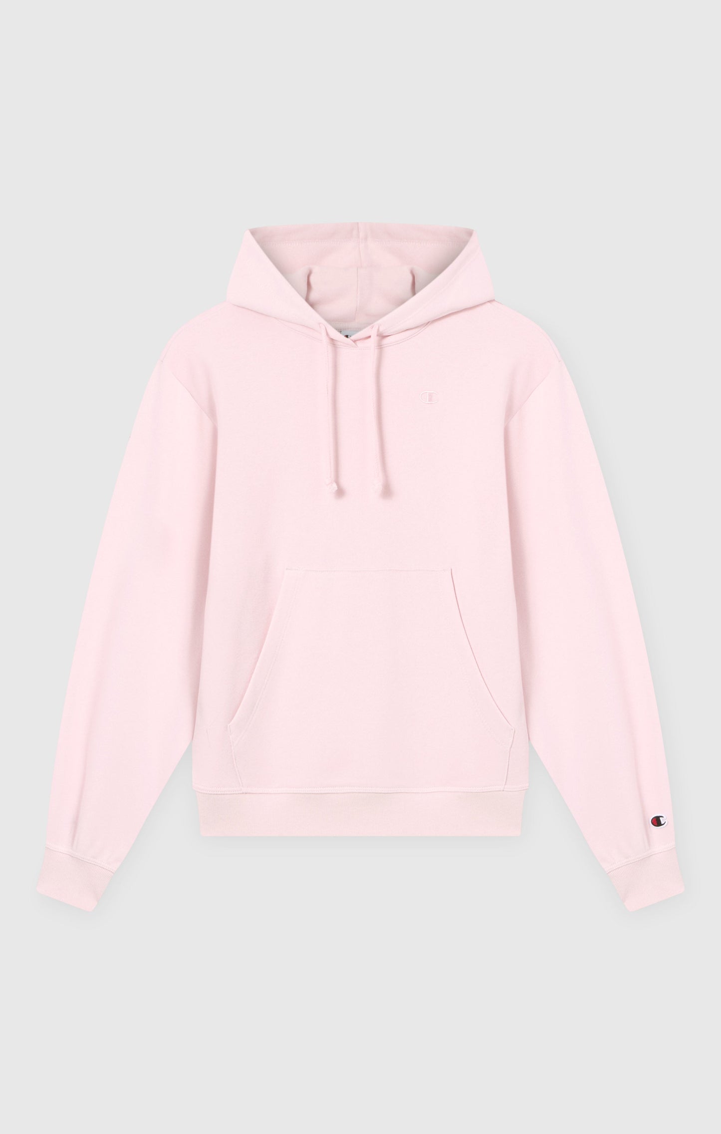 Leichter Kapuzenpullover für Damen mit tonalen gestickten C-Logo-Symbolen