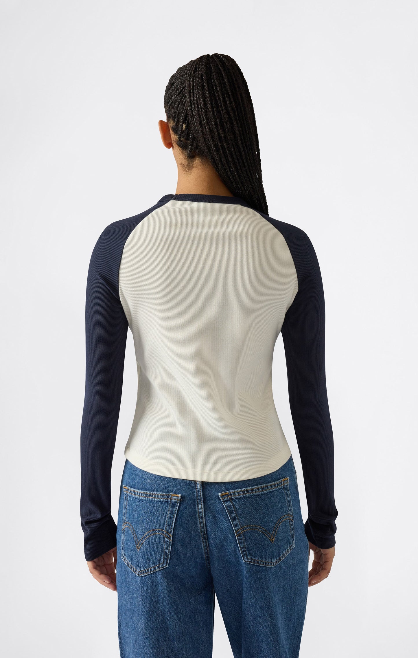 Women's Long Sleeve Cropped T-Shirt with Graphic